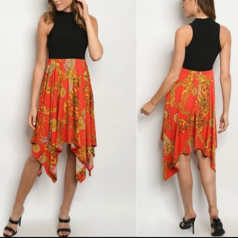 ⭐HP⭐ Gorgeous assymetrycal high low floral dress🌼